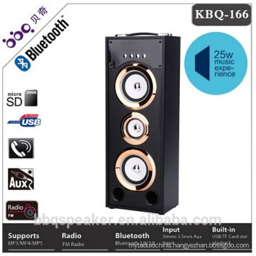 BBQ KBQ-166 NEW hot-selling multimedia speaker system wireless tower wood bluetooth speaker